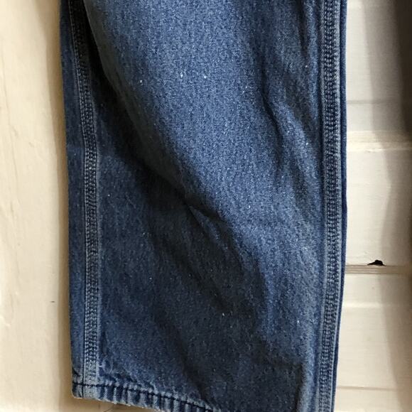 VTG Carhartt R07 DST Denim Overalls Bib Mens Size 40x30 Workwear Chore Gorpcore - Picture 8 of 13
